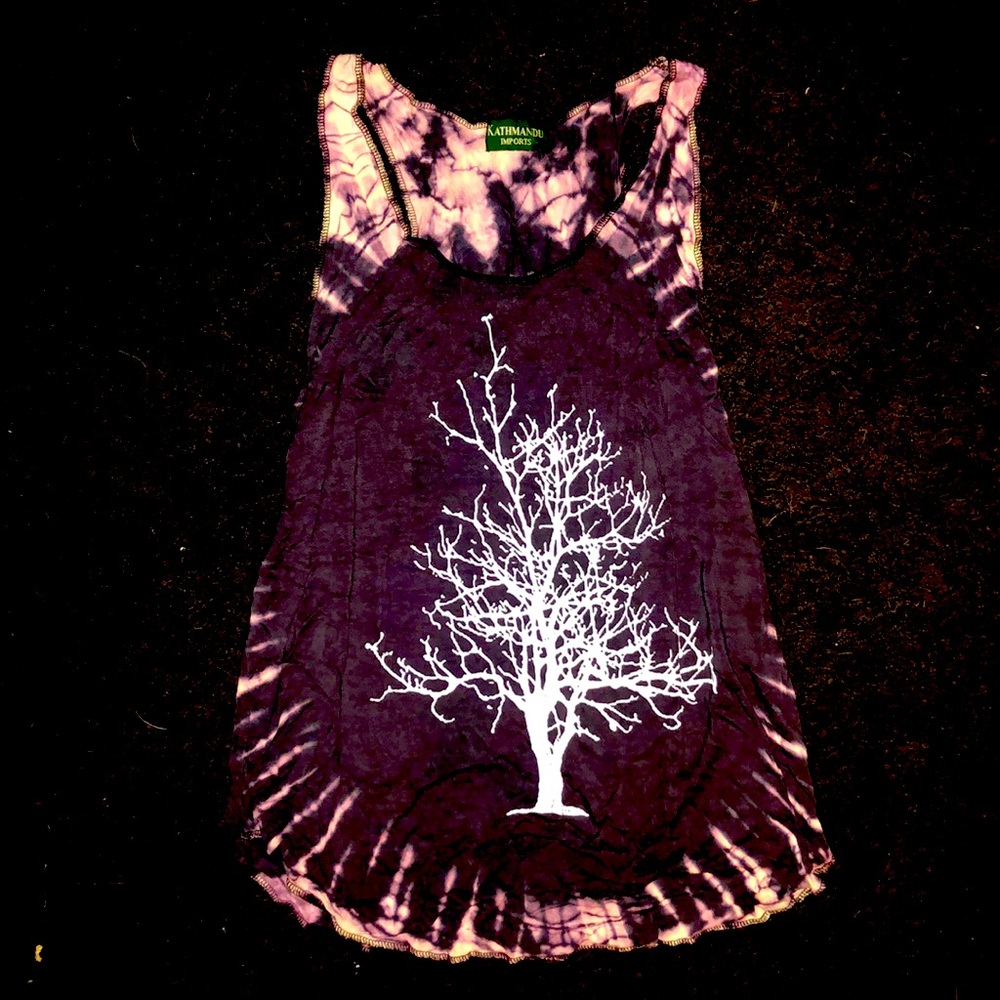 Tie dye Tree Tank Top